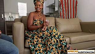 pure african ebony amateur model auditions with boyfriend for big ass sex casting