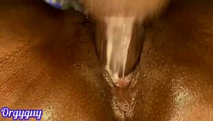 housewife spreads juicy wet pussy for monster cock pounding