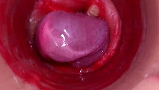 close up pov monster cock creampie fucks deep into vagina cervix