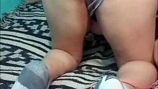 filming steamy massage turning into wild latina homemade fuck