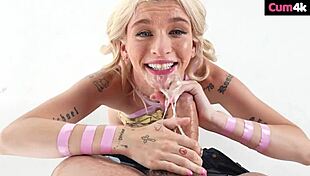 emma rosie gags on huge cock spitting hawk tuah deepthroat style