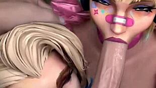 jill and nina williams cowgirl fuck monster cocks in rivals compilation