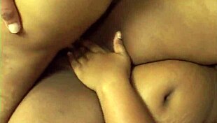 big beautiful ebony bbw gets her fat ass fucked doggystyle while licking pussy in threesome 