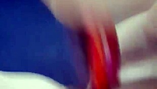 Amateur teen fingers pussy then rams dildo deep solo