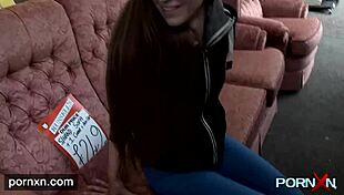 imagine horny skinny leyla flashing shaved pussy in public lingerie?