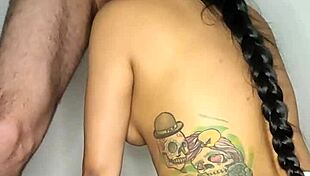 my ex's monster cock explodes cum in my mouth