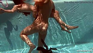 i'm diving underwater with this sexy serbian lesbo russian babe