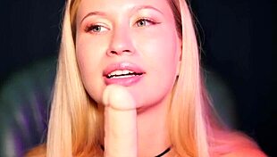 Why suck that dildo so insatiably close up you insatiable babe with big tits?