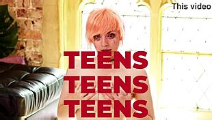 British teen girl next door gulps stranger's throbbing cock hungrily