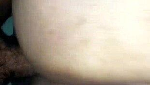 Spanish bbw bent over big daddy's monster black cock moaning profusely.