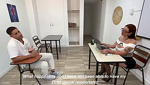 whoa busty sexologist, stop my throbbing cock with your mouth then fuck that sweet pussy