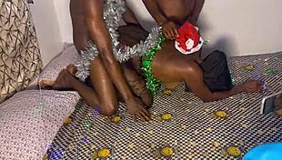 we shared my girlfriend's ass with santa claus on christmas