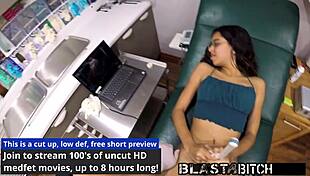 omg aria nicole's tight pussy creampied close-up during ultrasound pov moan spread 