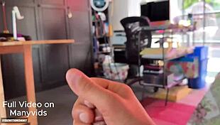 i fuck my stepbro's ugly slut girlfriend riding my cock hard pov