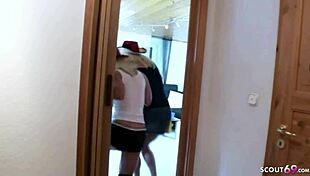 German Stepmom And Aunt Fuck Young Soccer Lad Hard After Game!