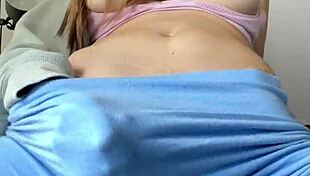  aussie milf charlotte star soaks gym shorts fingering wet pussy to orgasm