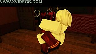 roblox faust aids dante but ends bent over for rough doggystyle riding missionary