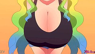 Lucas unleashes big wet titfuck cumshot on massive tits monster cock