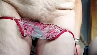 Granny Fucks Hairy Beaver with Cucumber Deep