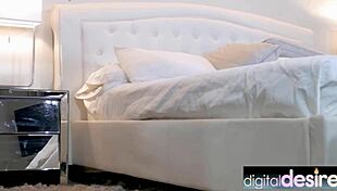 Glam Bombshell Blake Eden Spreads Wide Revealing Juicy Shaved Pussy at DigitalDesire