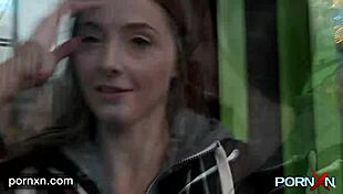 imagine horny skinny leyla flashing shaved pussy in public lingerie?