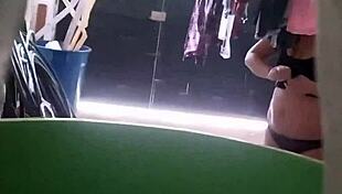 i spy my wife seducing delivery boy in underwear then fucking him hard while cuckold husband hides