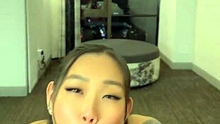 Can naughty Asian schoolgirl in miniskirt deepthroat monster cock for creampie extra credit?