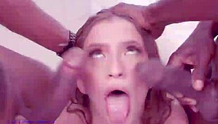 Sofia Smith Takes First DP From Two Huge Black Cocks!