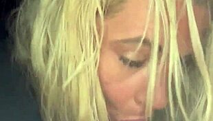 pretty street hooker deepthroats car cock spits cum then sucks it back 😈🍆💦