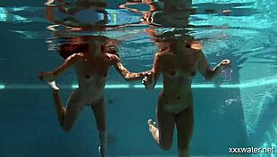 i'm diving underwater with this sexy serbian lesbo russian babe