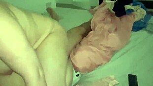 stepmom sucks my huge dick then i fuck her hard cum on those big tits