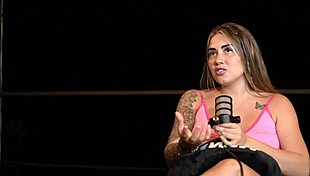 interview turns wild as sara blonde fingers to public orgasm squirt