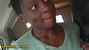 so i gave my perfect ebony girlfriend that rough face fuck deep in the camper van