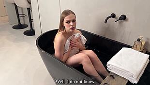 Stepsis sneaks in early morning begging for raw bedroom sex