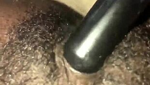 ebony teases her dripping hairy pussy close up wet orgasm