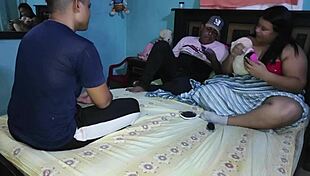 mi hermanastro tímido me folla duro como le pedí después de que mi padrastro se fue