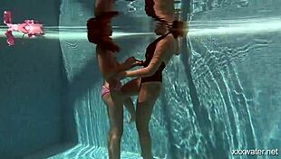 i'm diving underwater with this sexy serbian lesbo russian babe