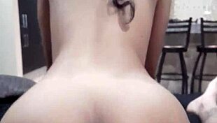 feels so deep mounting my tiny latina slut till i explode inside her tight pussy