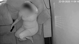 i caught my horny wife masturbating to porn waiting for me