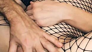 Skinny wife model stars in homemade pov porno