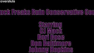 freaks wreck this prude couple in wild wife swap orgy