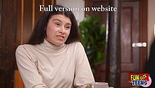 Funsize petite teen nailed roughly by huge cock in tight spots