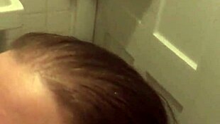 crazy redhead white girl slurps monster black cock in shower