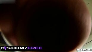 Busty milf smothers face in giant tits and deep cleavage