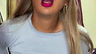 WATCH THIS HOT CROSSDRESSER TRANS MILK HER LOAD AT HOME!