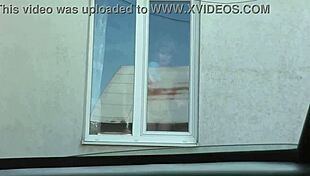 nude neighbor milf no panties bra washin windows big tits pussy as taxi peeps