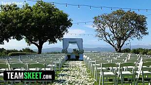 adoptive parents guide stepdaughter's wedding night with hairy pussy lessons and squirting