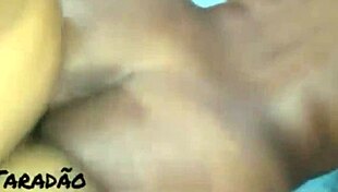 porra flooding that tight ebony anal after big black cock bangs her saggy tits and juicy pussy