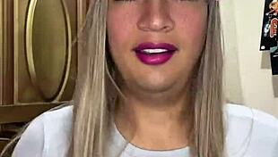 WATCH THIS HOT CROSSDRESSER TRANS MILK HER LOAD AT HOME!