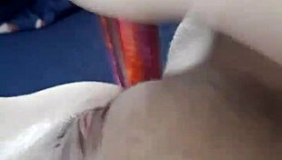 Amateur teen fingers pussy then rams dildo deep solo